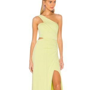 BCBG Max Azria formal one shoulder maxi dress.